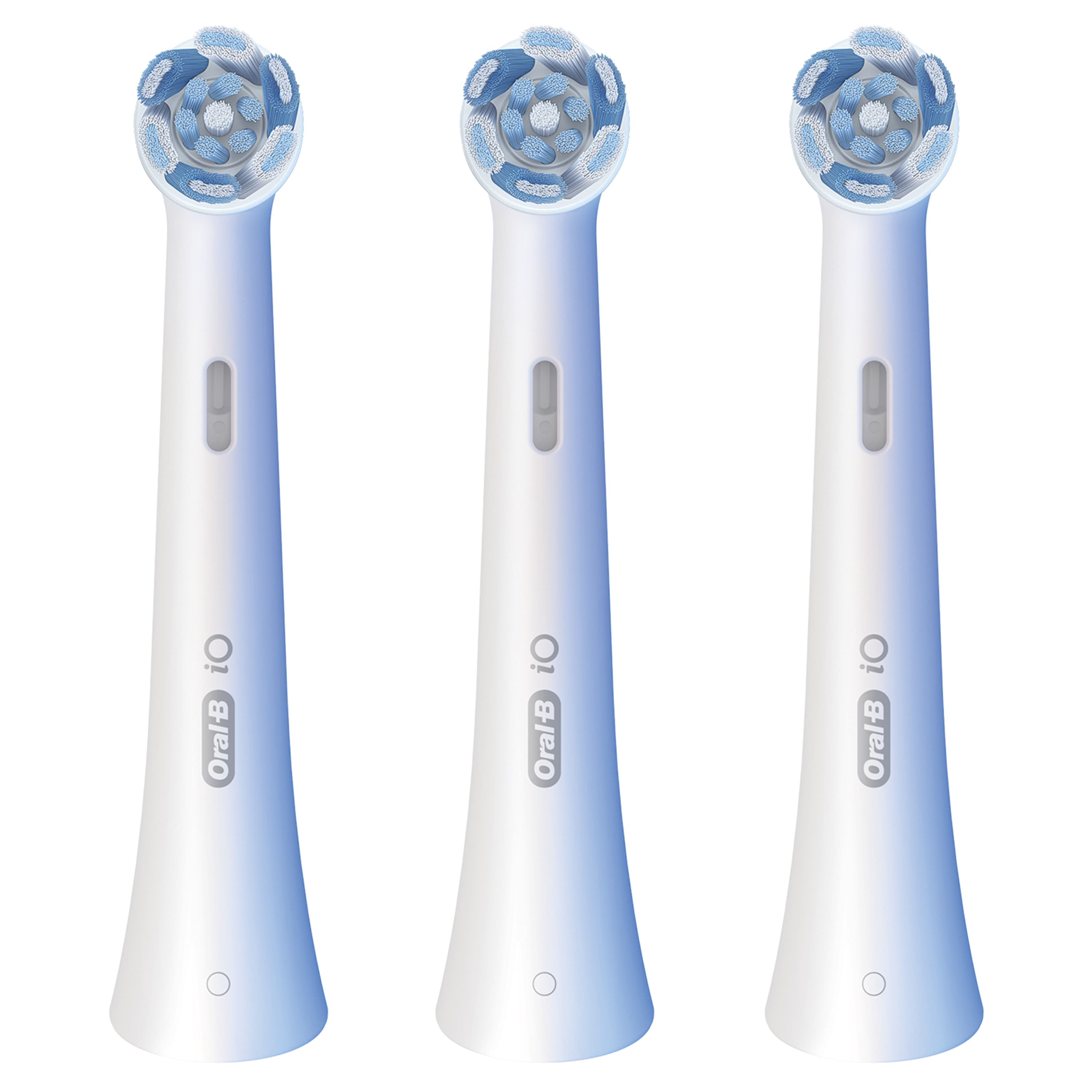 Oral-B Testine di Ricambio iO Series Ultimate Clean, Testine Rotonde Originali, Setole CrissCross per pulizia e rimozione della placca avanzate e in profondità. 3 Testine GARANZIA ITALIA