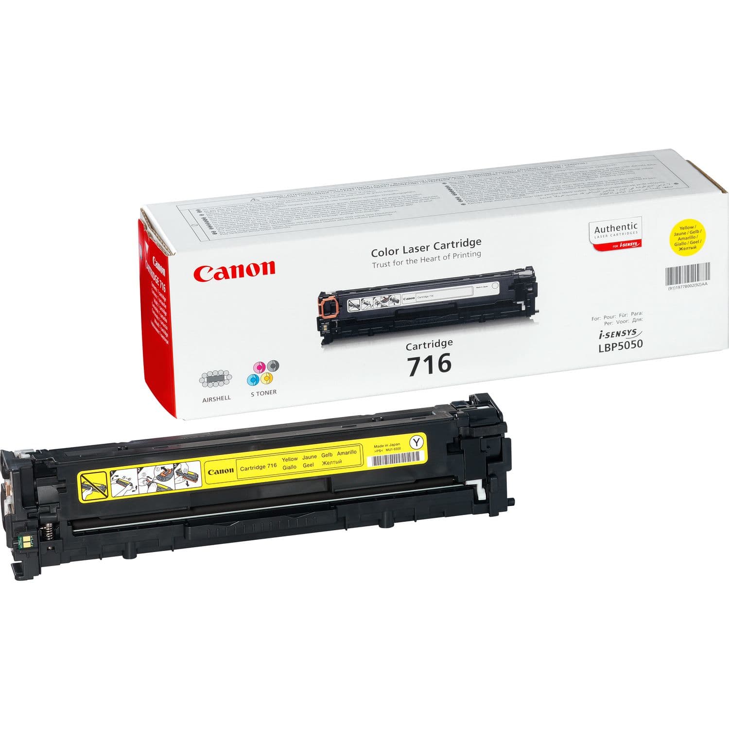 Canon 716 Y cartuccia toner 1 pz Originale Giallo GARANZIA ITALIA