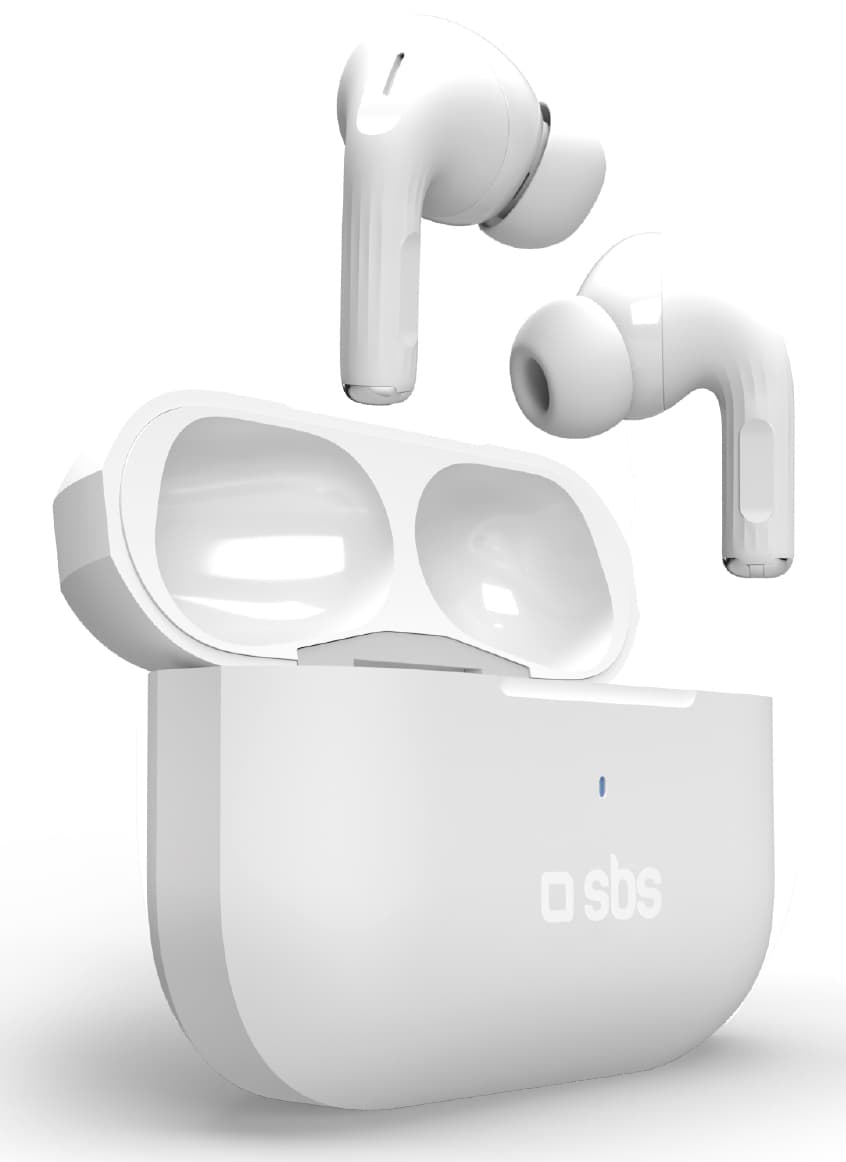 SBS Air Kab Max Auricolare True Wireless Stereo (TWS) In-ear Musica e Chiamate Bluetooth Bianco GARANZIA ITALIA