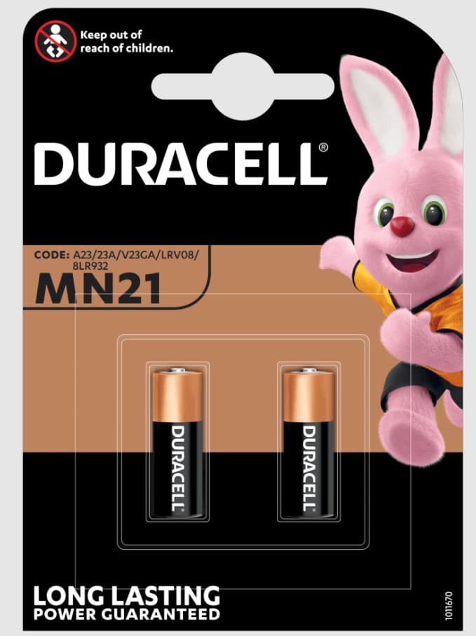 Duracell Sicurezza MN21 B2 2pz GARANZIA ITALIA
