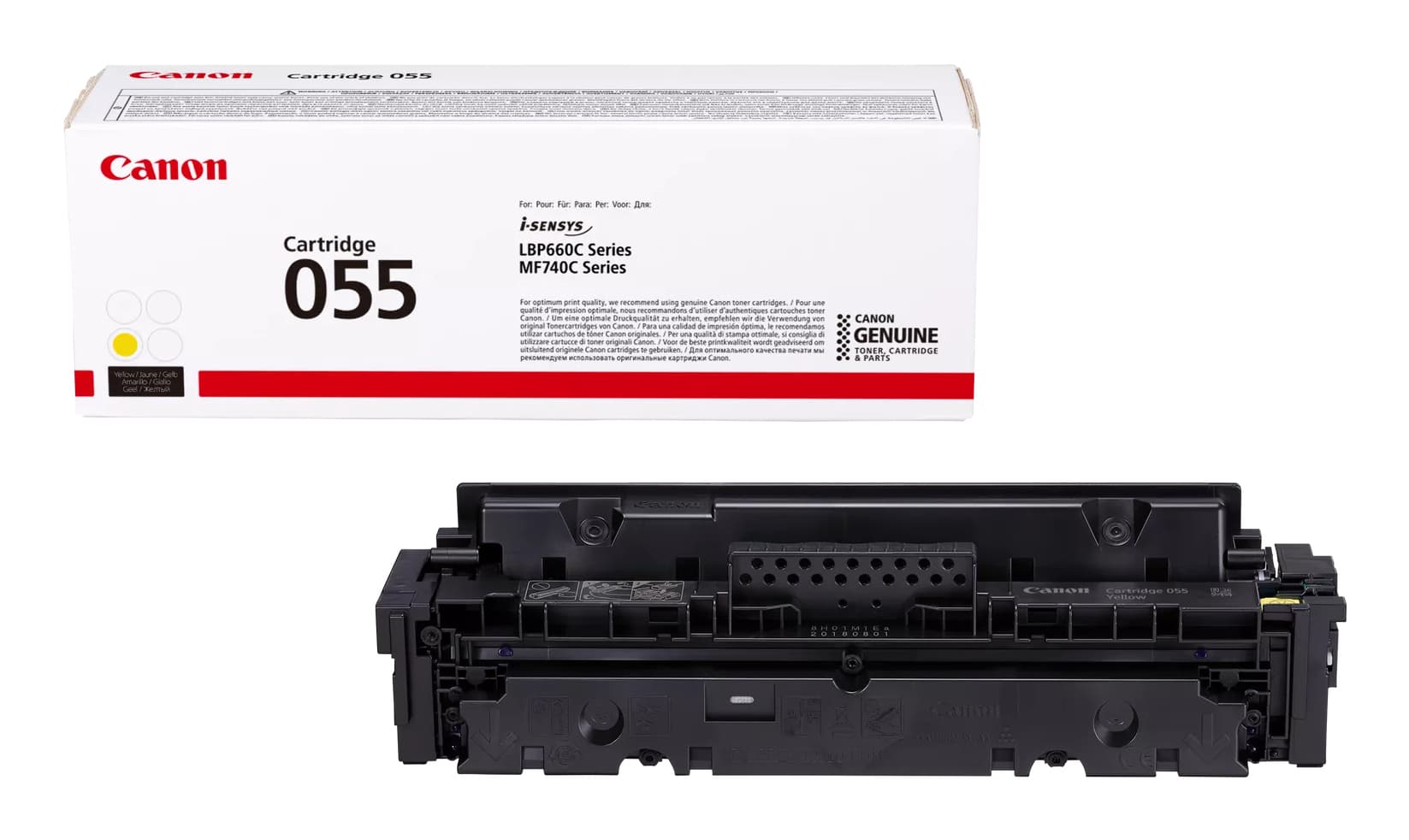 Canon 055 cartuccia toner 1 pz Originale Giallo GARANZIA ITALIA