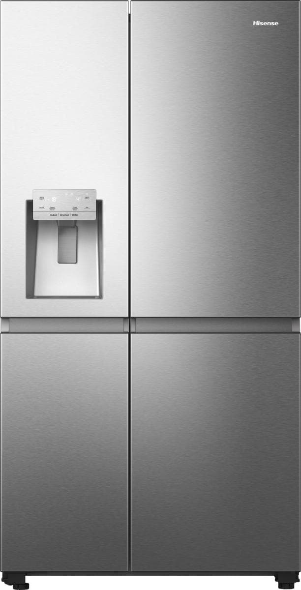 Hisense frigorifero Side By Side RS818N4TIE libera installazione 632L Classe E Dispenser acqua e ghiaccio WiFi GARANZIA ITALIA