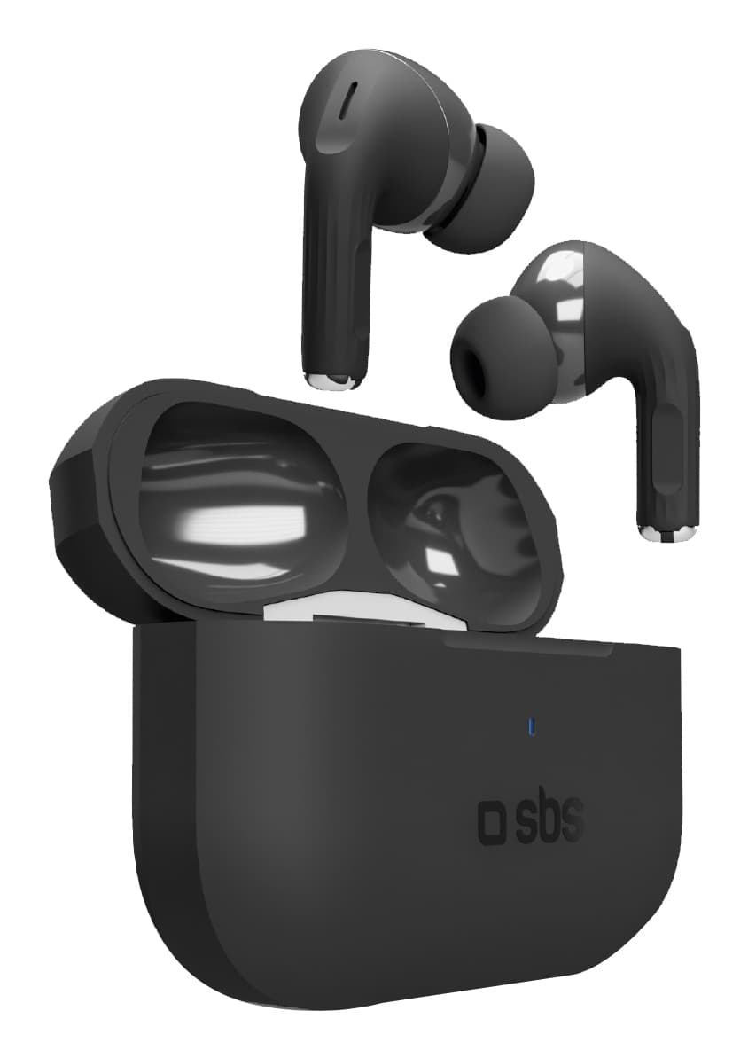 SBS Air Kab Max Auricolare True Wireless Stereo (TWS) In-ear Musica e Chiamate Bluetooth Nero GARANZIA ITALIA