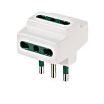 Vimar RI.00321B adattatore per presa di corrente Tipo L (IT) Bianco GARANZIA ITALIA