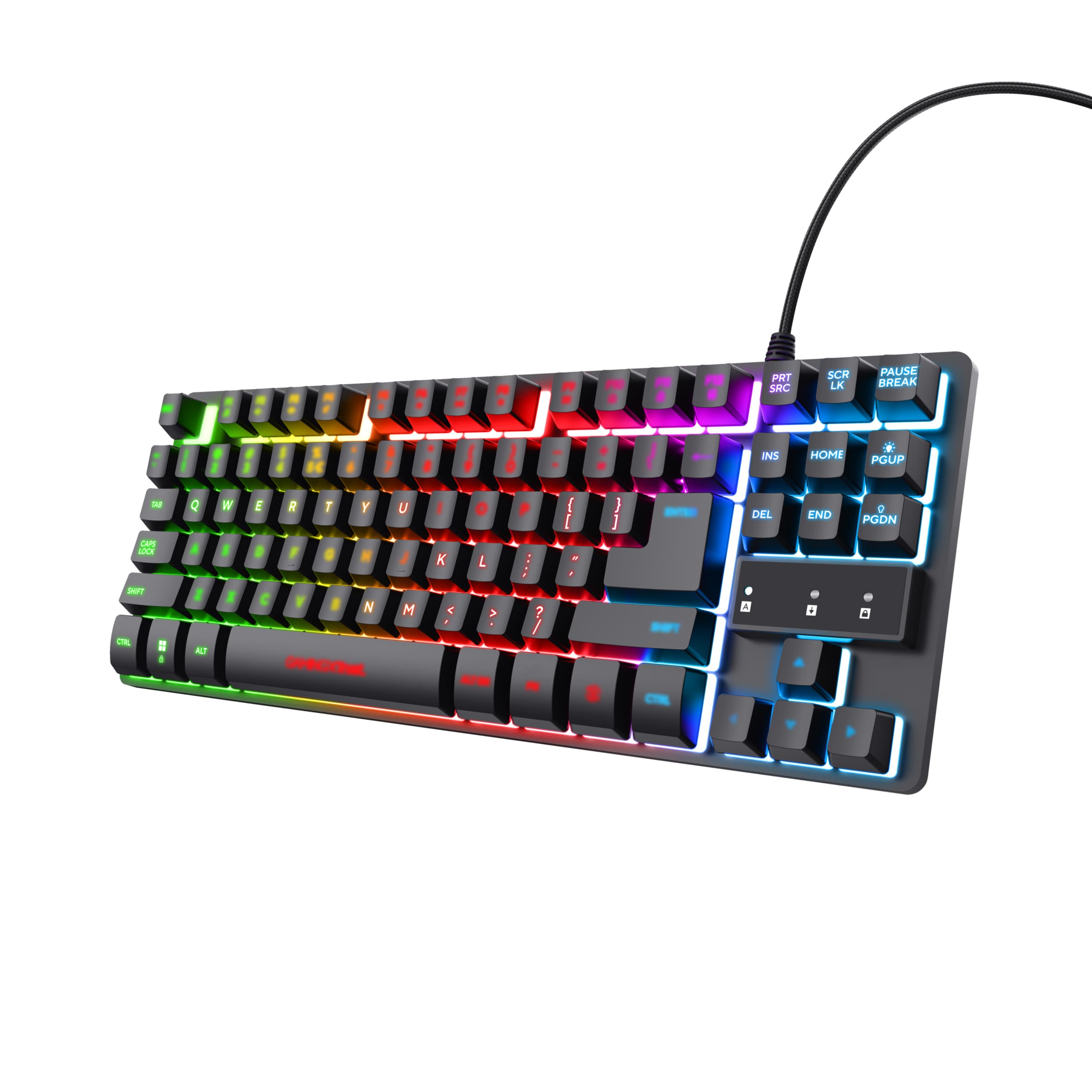Trust GXT 833 Thado tastiera Gaming USB Olandese Nero, Argento GARANZIA ITALIA