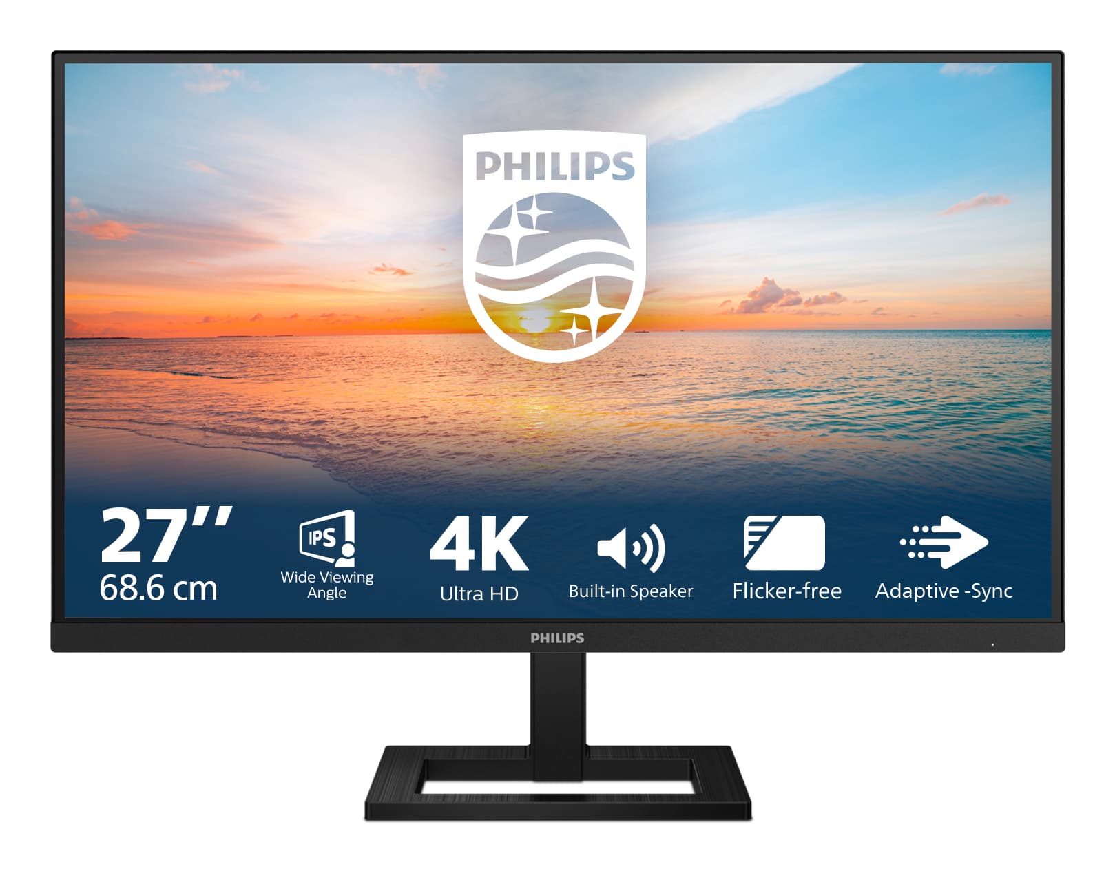 Philips Serie 1000 27E1N1800AE/00 Monitor PC 68,6 cm (27") 3840 x 2160 Pixel 4K Ultra HD LED Nero GARANZIA ITALIA