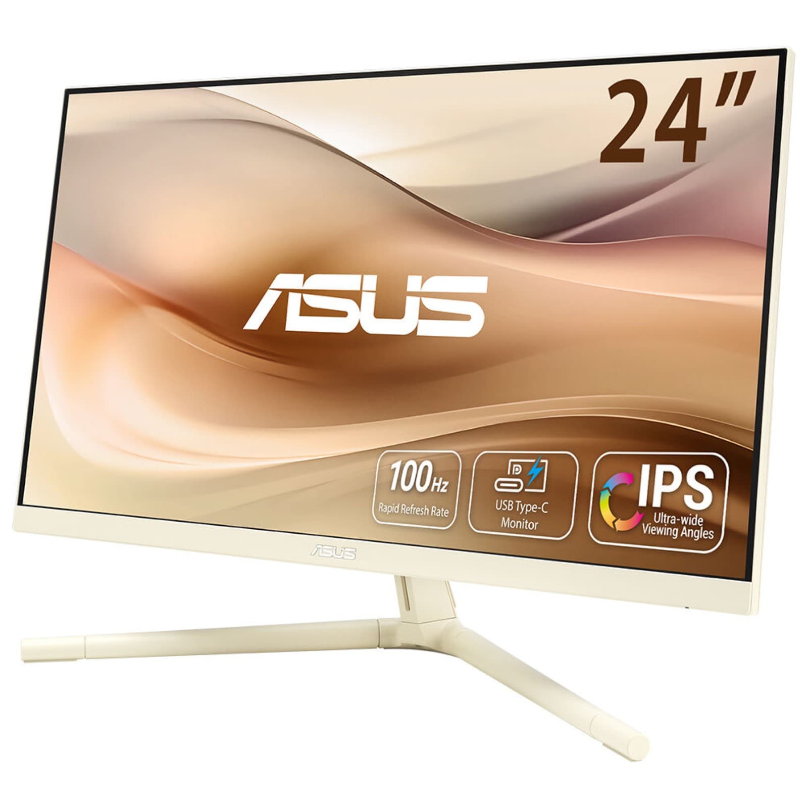 ASUS VU249CFE-M Monitor PC 60,5 cm (23.8") 1920 x 1080 Pixel Full HD Oro GARANZIA ITALIA