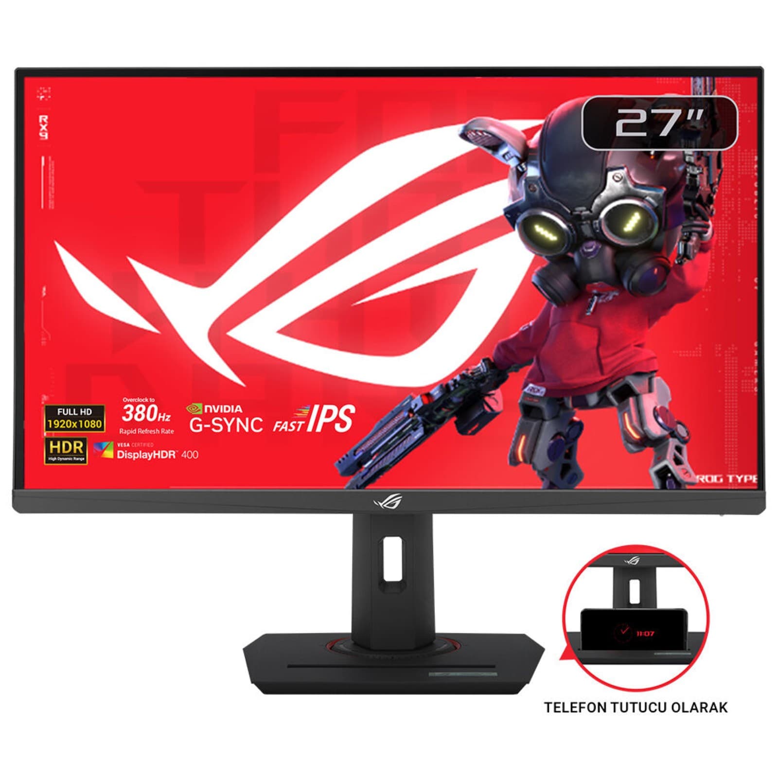 ASUS ROG Strix XG279CNS Monitor PC 68,6 cm (27") 1920 x 1080 Pixel Full HD LCD Nero GARANZIA ITALIA