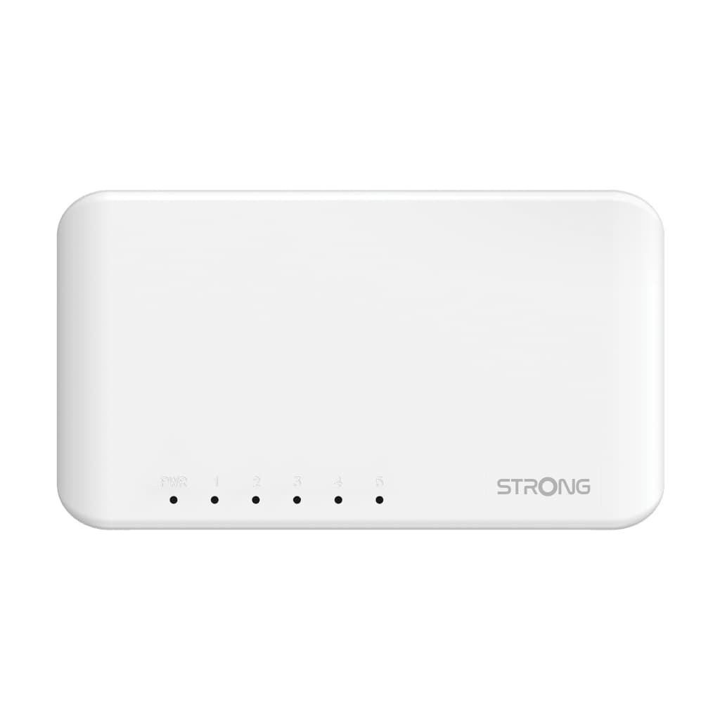 Strong SW5000P switch di rete Gigabit Ethernet (10/100/1000) Bianco GARANZIA ITALIA