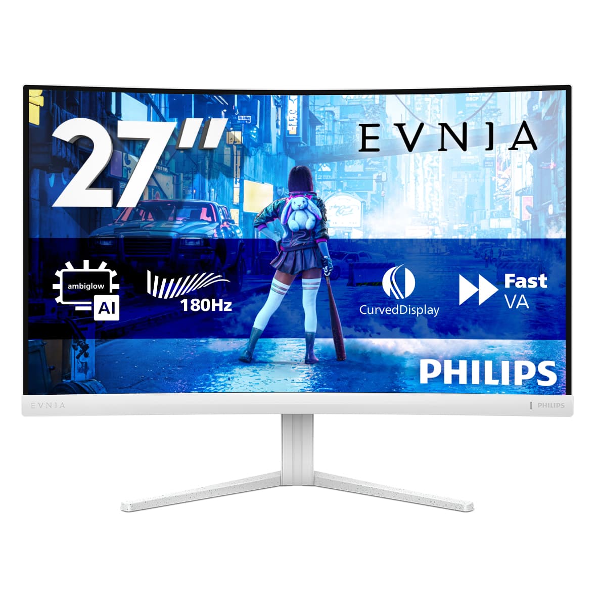 Philips Evnia 5000 27M2C5201L/00 Monitor PC 68,6 cm (27") 1920 x 1080 Pixel Full HD LCD Bianco GARANZIA ITALIA