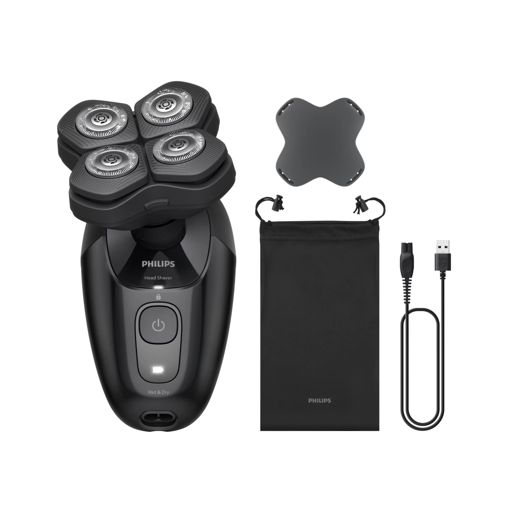 Philips Serie 5000 Head Shaver Pro 5000 Series HS5980/15 Rasoio essenziale con lame ComfortCut GARANZIA ITALIA