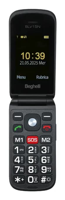 Beghelli 9137N cellulare 6,1 cm (2.4") 87 g Nero Telefono per anziani GARANZIA ITALIA