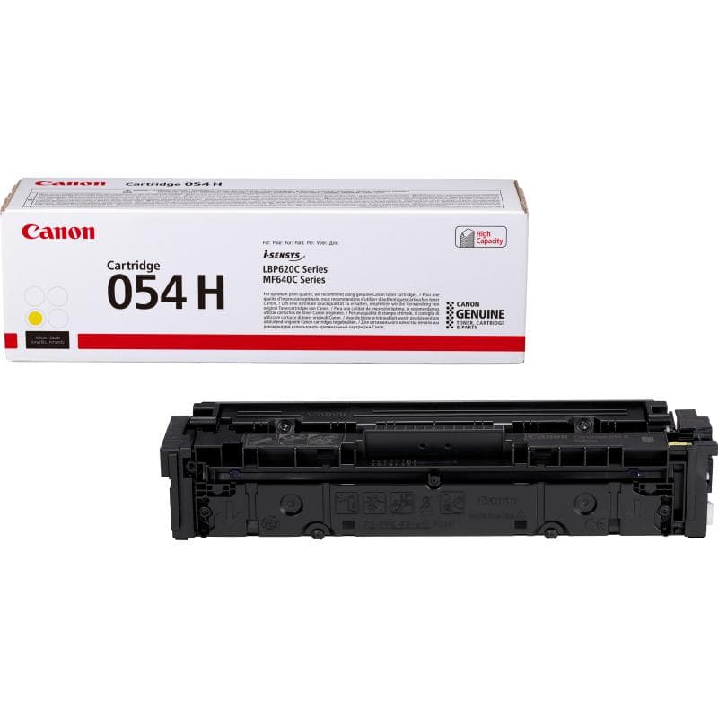 Canon 054 h toner giallo 2.300 pagine per per imageclass lbp622, mf641; i-sensys lbp621, lbp623, mf641, mf643, mf645; satera lbp622