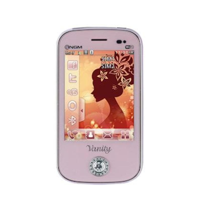 Ngm vanity touch dual sim swarovski italia pink