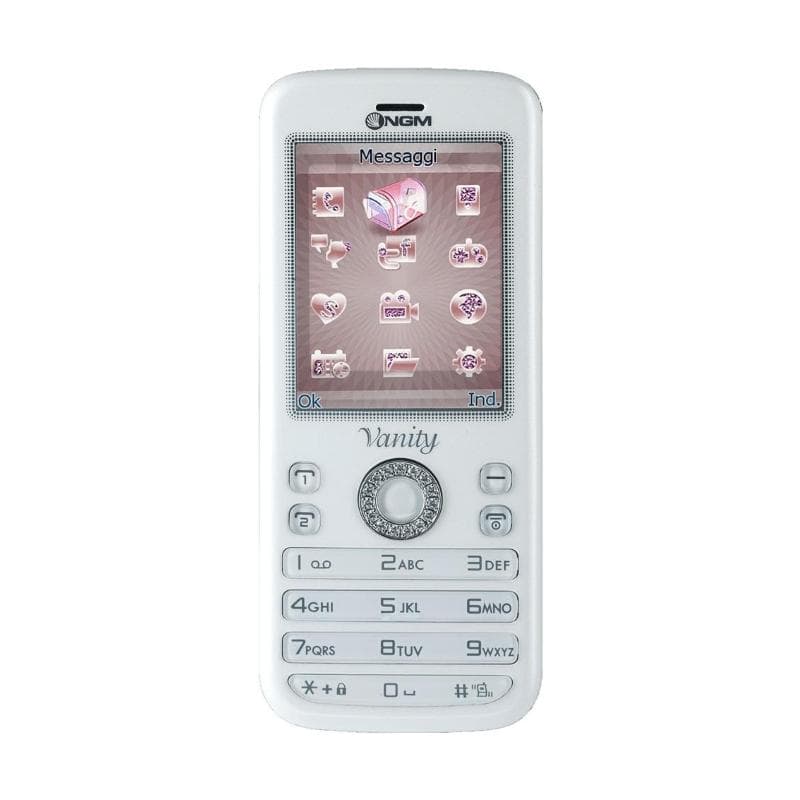 Ngm vanity young dual sim swarovski italia white