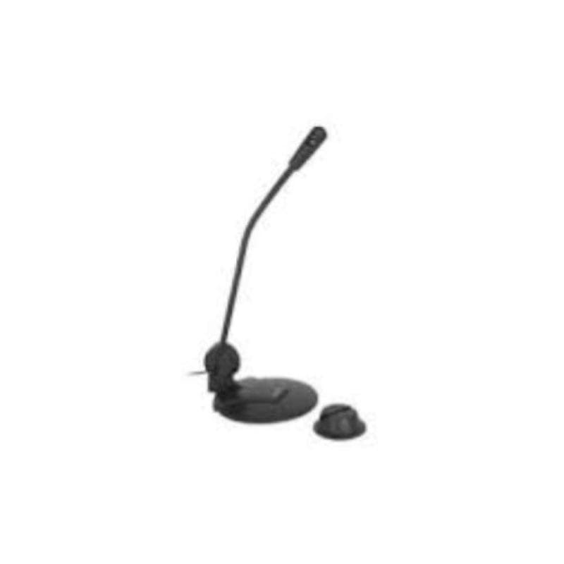 Nilox microfono da tavolo usb e jack 3.5 - 6,3mm nero