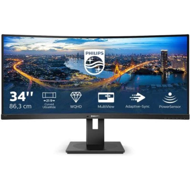 Philips b line 345b1c/00 34 led wqhd curvo monitor 3.400 x 1.440
