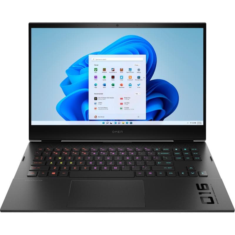 Hp omen 16-b0005nl 16.1 i7-11800h 2.3ghz ram 16gb-ssd 1.000gb m.2 nvme tlc-nvidia geforce rtx 3070 max-q 8gb-win 11 home (52d01ea#abz)