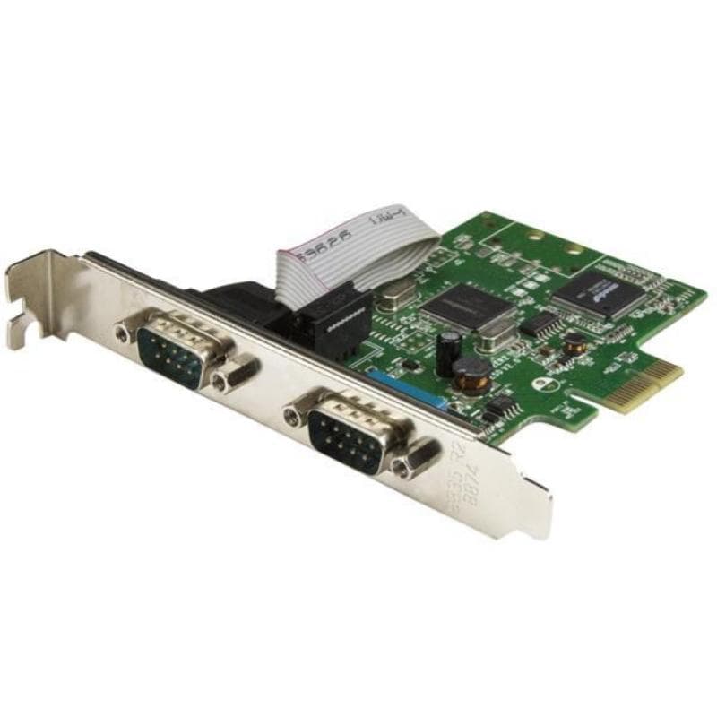 Startech scheda seriale pci express da 2 porte db9 con uart 16c1050