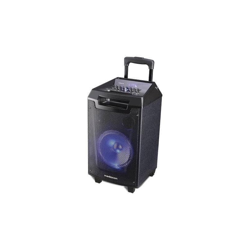 Mediacom m-trspx9s cassa audio music box x90s 90w bluetooth hosst usb lettore schde microsd trolley black