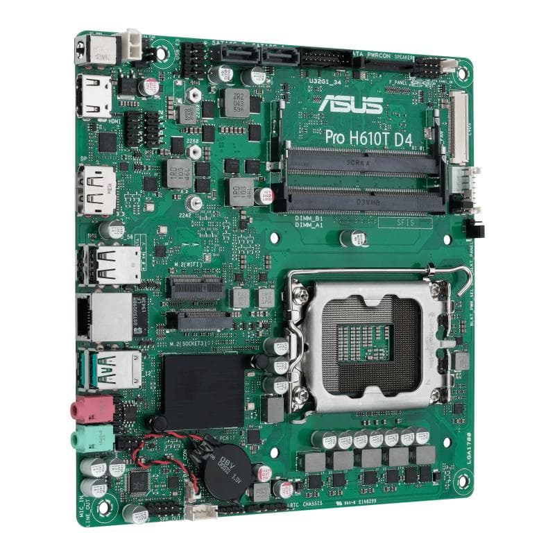 Asus pro h610t d4-csm intel h610 lga 1700 mini itx