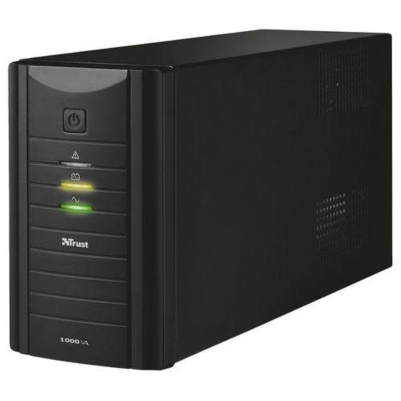 Trust oxxtron gruppo di continuita` 1.000 va 480 watt con 2 prese shucko nero