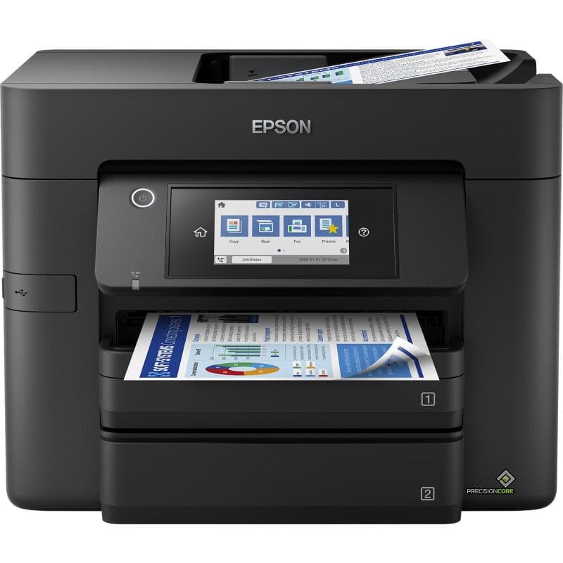 Epson workforce pro wf-4830dtwf stampante multifunzione ink jet a4 a colori wi-fi duplex adf lan usb 22ppm
