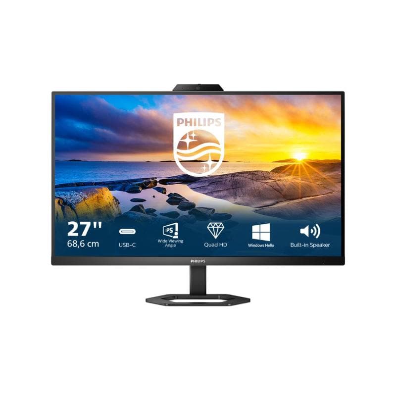 Philips monitor 27`` led ips 27e1n5600he - 00 2560x1440 qhd tempo di risposta 4 ms nero