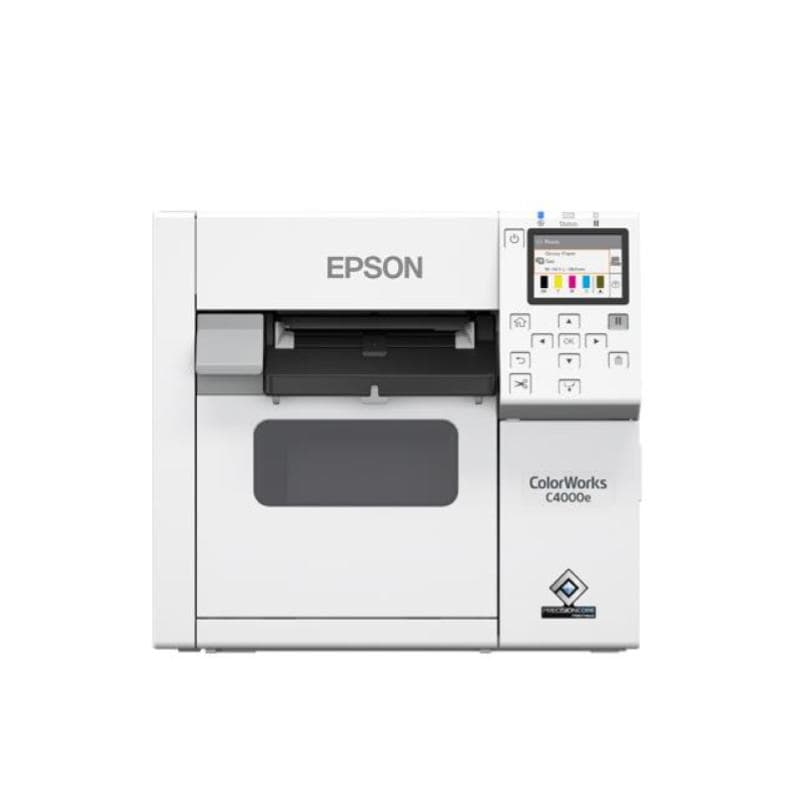 Epson cw-c4000e (bk) stampante per etichette - colore - ink-jet - rullo (10,2 cm) - 1200 x 1200 dpi - fino a 100 mm/sec (mono) / fino a 100 mm/sec (colore) - usb, host usb - taglierina