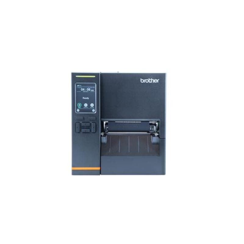Brother tj-4121tn stampante termica diretta per etichette da 4 300 dpi con larghezza di stampa fino a 105.7 mm con display touch black
