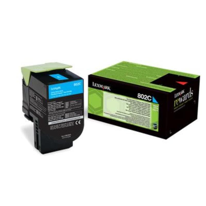Lexmark 802c toner ciano per cx410de/ cx410dte e cx410e