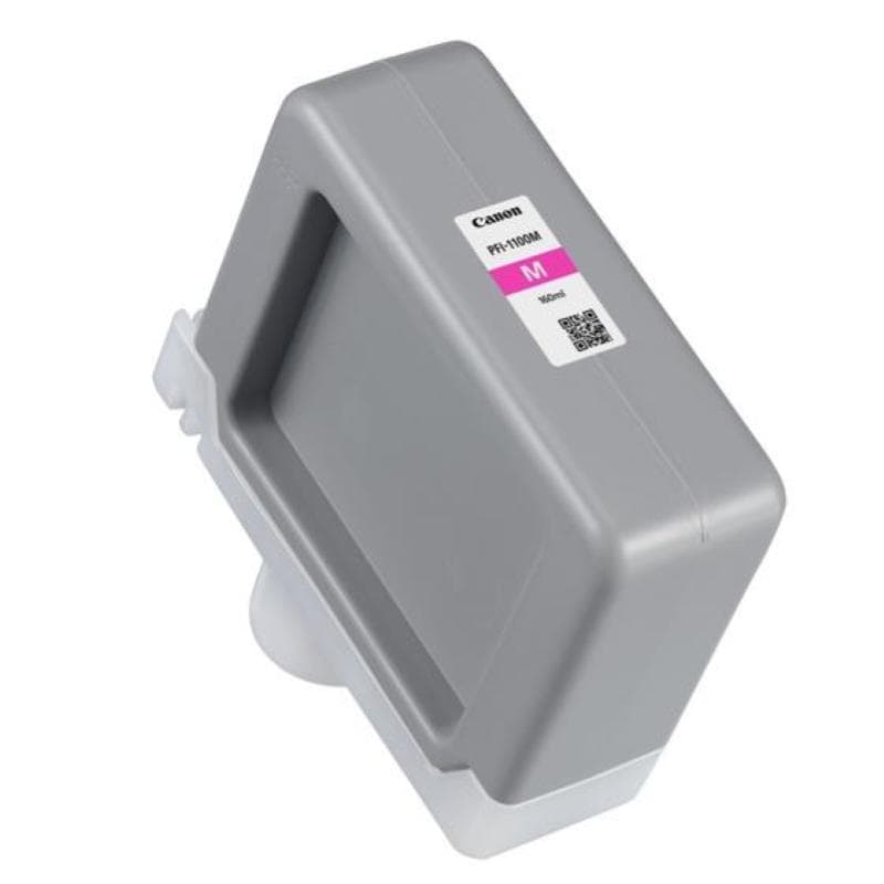 Canon pfi-1100m ink jet magenta 160 ml per imageprograf pro-2000, pro-4000, pro-4000s, pro-6000, pro-6000s
