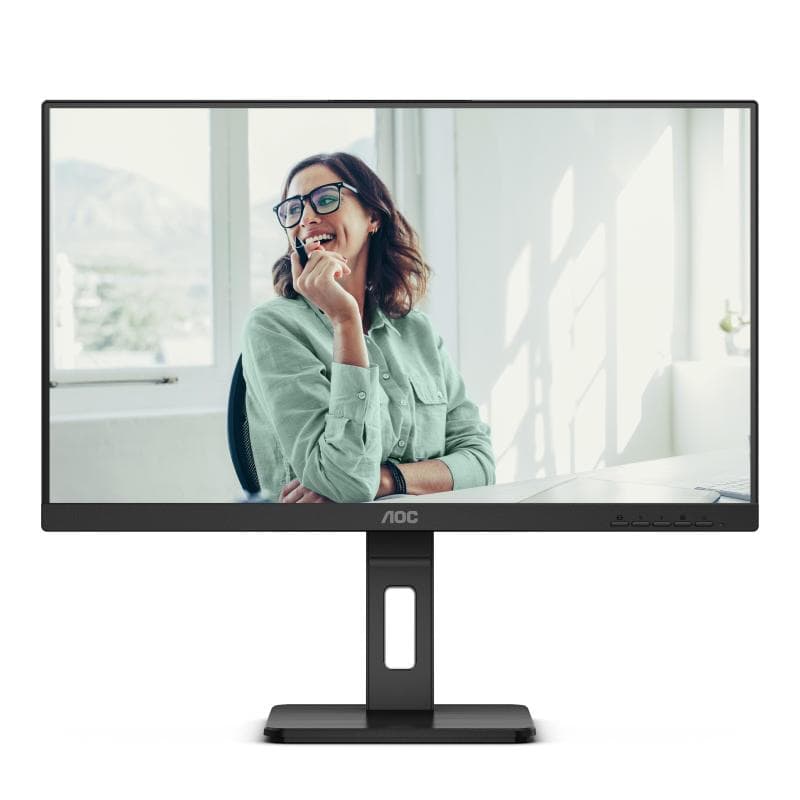 Aoc q27p3cv 27 led ips quad hd 16:9 75hz 4ms contrasto 1.000:1 hub usb hdmi displayport usb-c docking 65w altoparlanti incorporati nero