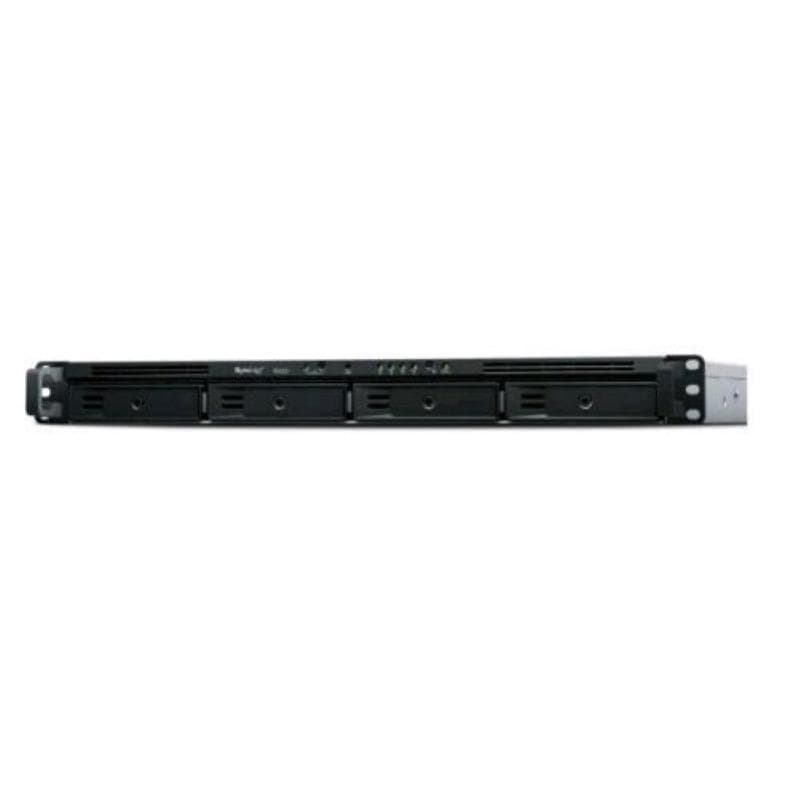 Synology rackstation rs822rp+ nas chassis rack 1u amd ryzen v1500b 2.2ghz ram 2gb 4 bay hdd/ssd 2.5/3.5 4 porte rj-45 black