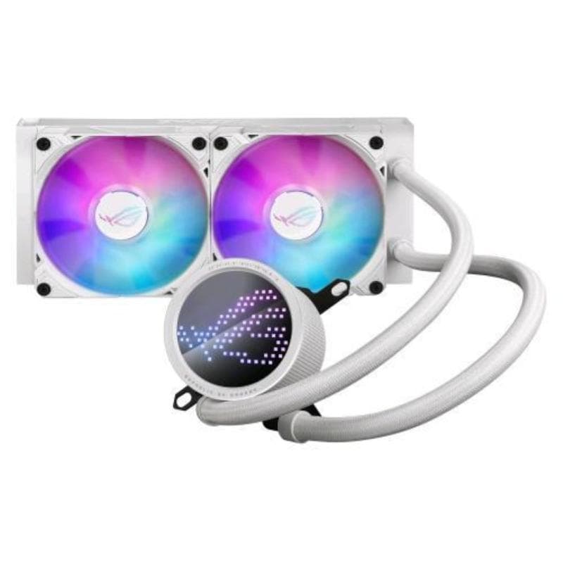 Asus rog ryuo iii 240 argb whtite edition kit raffreddamento a liquido 2 x 12 cm 2.200 rpm