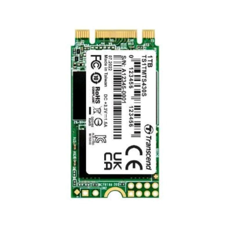 Transcend 430s ssd 1.000gb m.2 2242 sata iii 3d nand