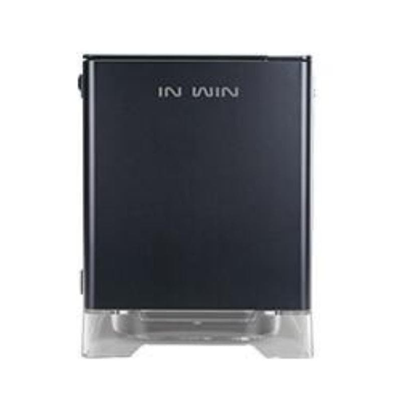 Inwin a1 rgb cube case mini tower mini itx alimentatore 600w 80 plus bronze incluso pannello in vetro temperato black