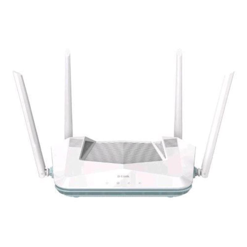 D-link eagle pro ai r32 router wi-fi 6 ax3200 dual band 2.4/5ghz 4 porte gigabit wpa3 mu-mimo bianco