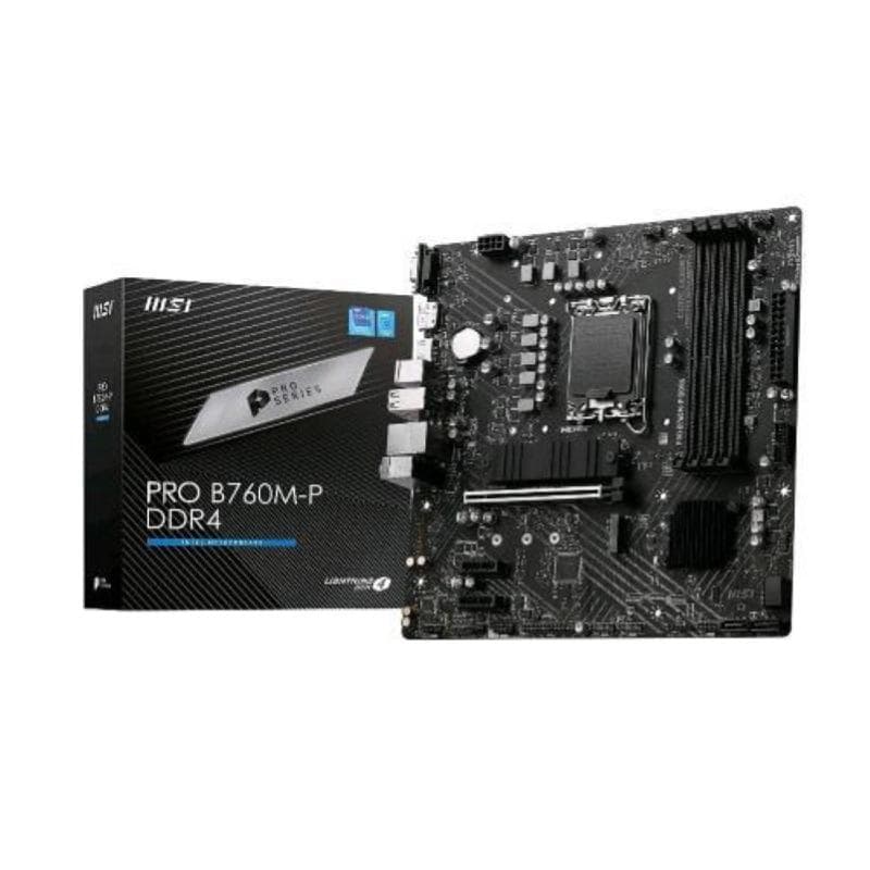 Msi pro b760m-p ddr4 scheda madre intel b760 lga 1700 micro atx