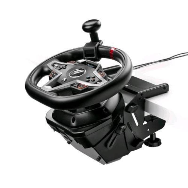 Thrustmaster simtask steering kit, supporto per volante e pomello rotante per lo sterzo per simulazioni di guida di veicoli pesanti, compatibile con i volanti t128 e t248