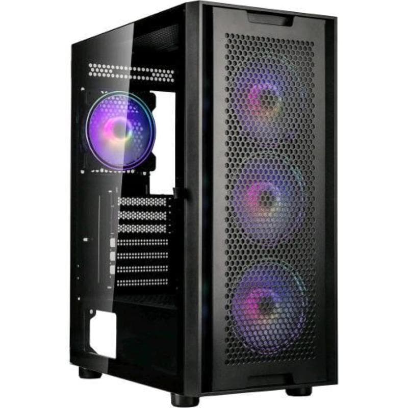 Kolink observatory duo argb midi tower gaming pannello laterale in vetro temperato minitx/matx/atx/e-atx nero