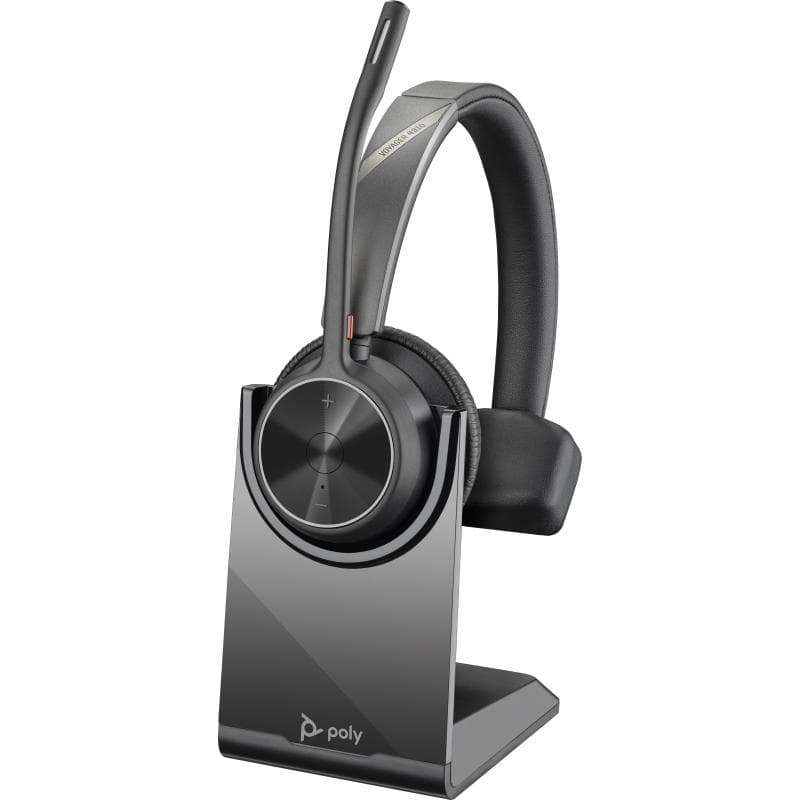 Hp poly voyager 4310 cuffia wireless monoaurale con microfono base di ricarica black