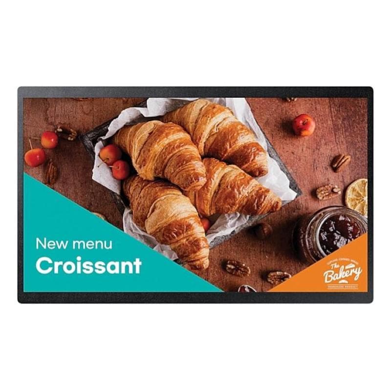 Samsung lh24qbctbgcxen visualizzatore di messaggi pannello piatto per segnaletica digitale 23.8`` led wi-fi 250 cd-mÂ² full hd nero touch screen processore integrato tizen 16-7