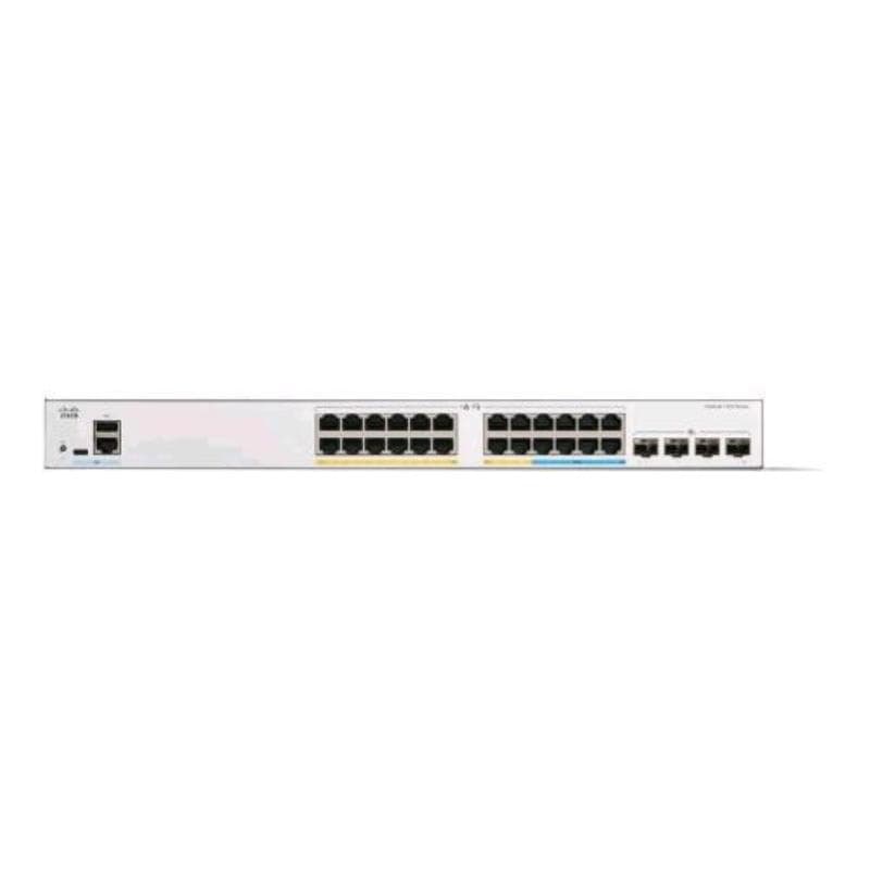 Cisco catalyst c1300-24mgp-4x switch gestito l3 - 24 x 10/100/1000 (poe+) + 4 x 10 gigabit sfp+ poe+ (195 w) montabile su rack