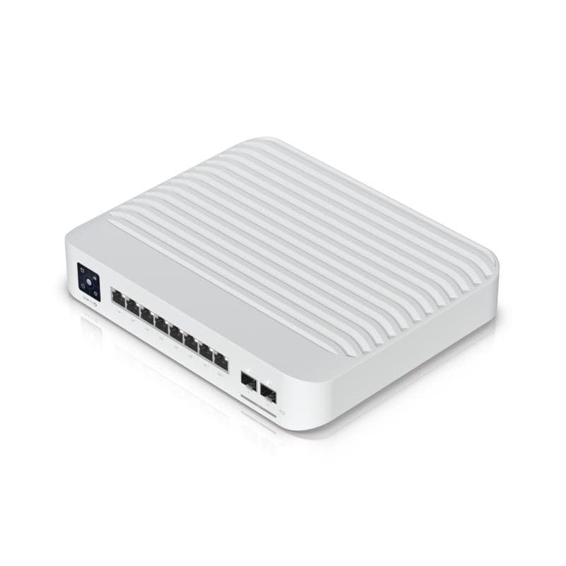 Ubiquiti unifi usw-pro-8-poe switch di rete gestito l2-l3 gigabit ethernet 10-100-1000 supporto power over ethernet 1u bianco