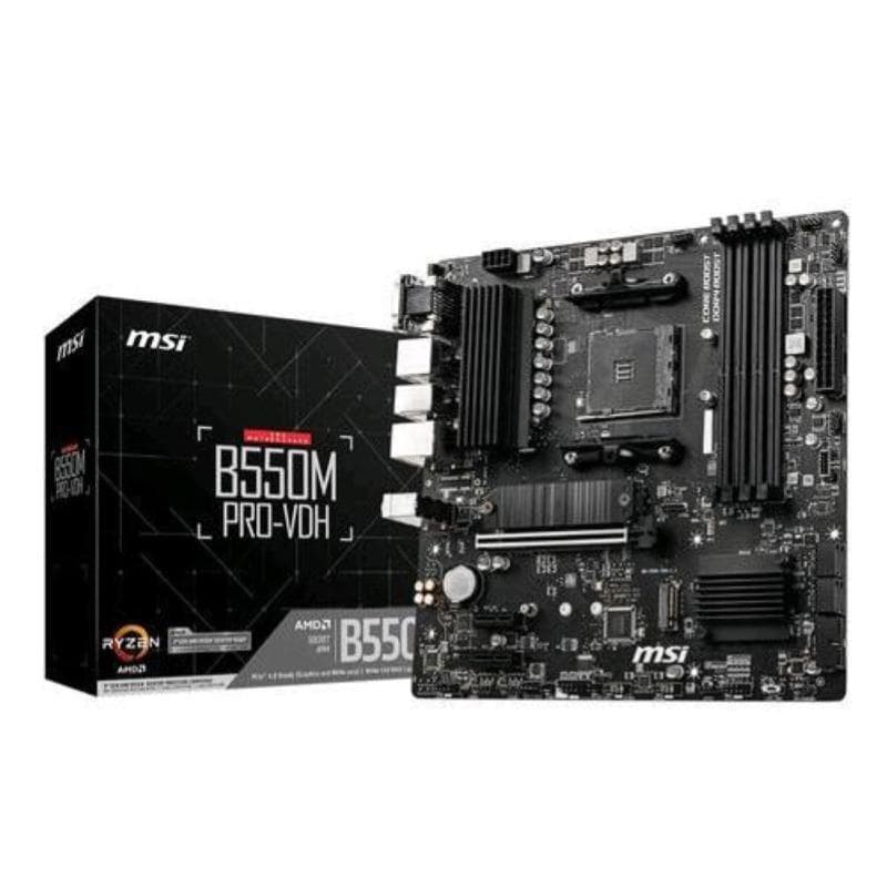 Msi b550m pro-vdh presa am4 micro atx amd b550