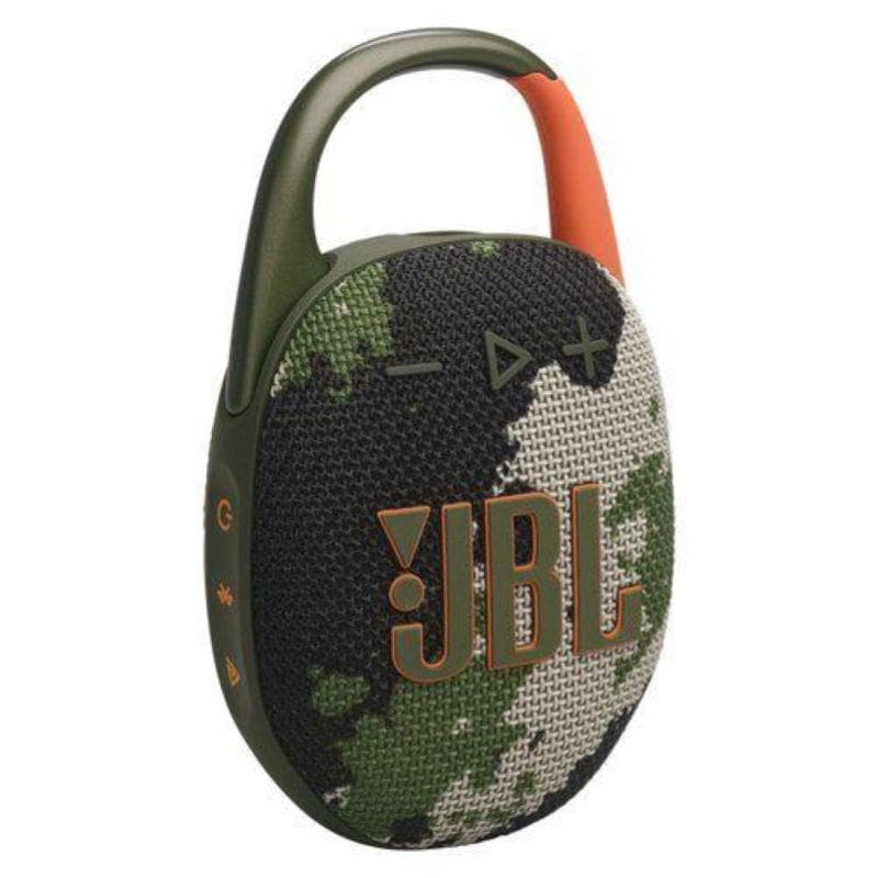 Jbl clip 5 speaker bluetooth portatile altoparlante wireless compatto moschettone integrato waterproof e resistente alla polvere ip67 fino a 12 h di autonomia app jbl portable mimetico