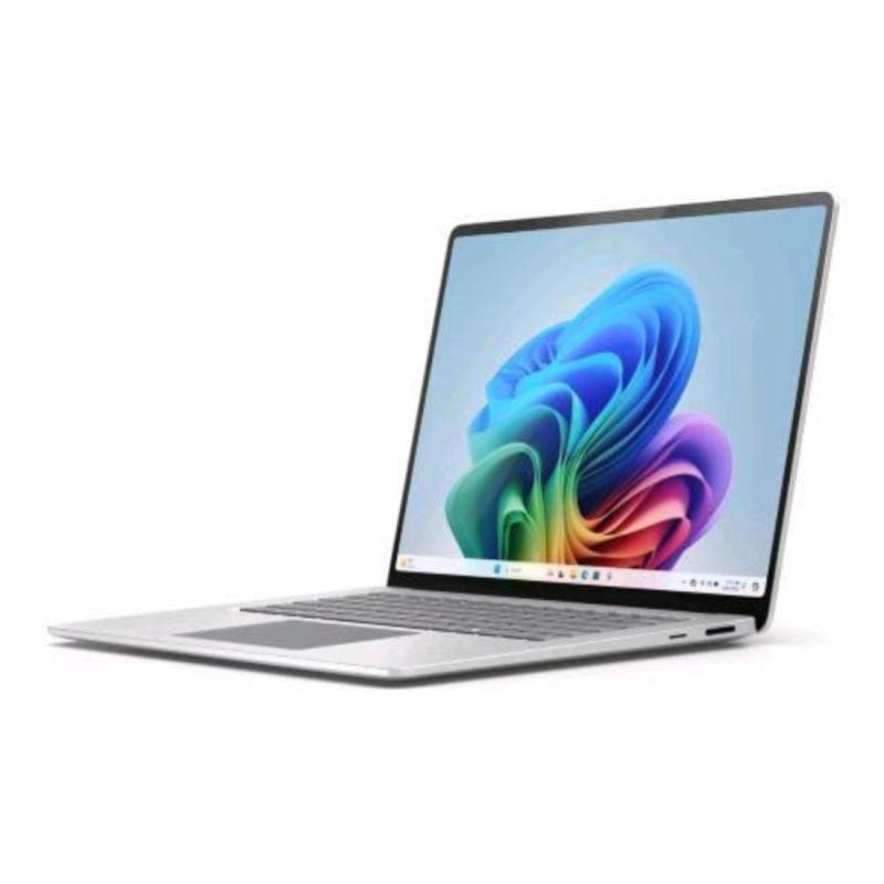Microsoft surface laptop 7 copilot+ 15 touch screen snapdragon x elite x1e-80-100 4ghz ram 16gb-ssd 256gb-wi-fi 7-win 11 prof platino (zhp-00010)