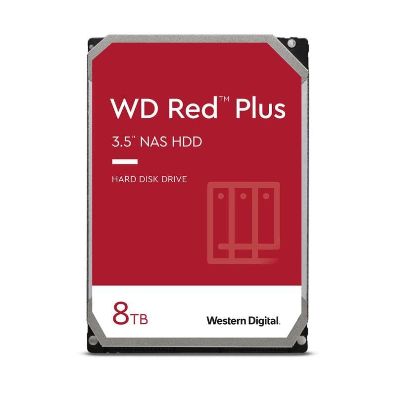 Western digital hd 3,5 8tb 5640rpm 256mb red plus sata3 nas storage