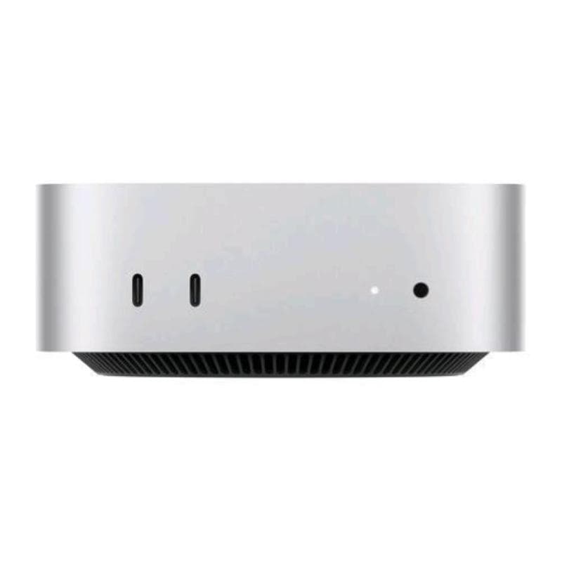 Apple mac mini 2024 chip apple m4 cpu 10 core gpu 10 core ram 24gb-ssd 512gb wi-fi 6e gigabit lan argento